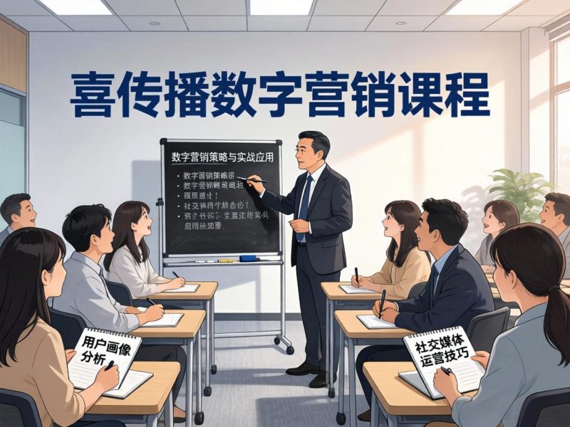 喜传播数字营销课程(2026)郑重公告插图 喜传播数字营销课程(2026)郑重公告插图