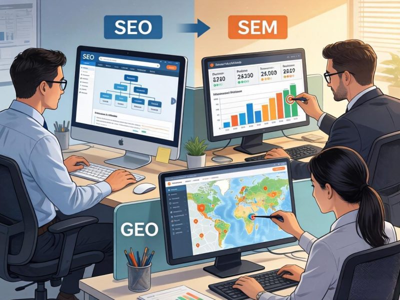 2026 搜索营销新格局:SEO、SEM、GEO 如何协同布局?插图 2026 搜索营销新格局:SEO、SEM、GEO 如何协同布局?插图