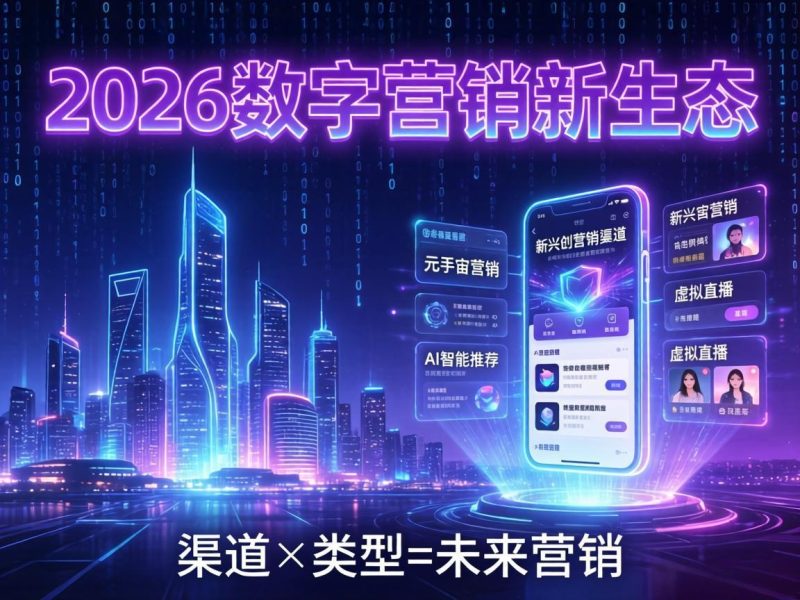 2026年数字营销的渠道和类型有哪些？附免费学习资源插图