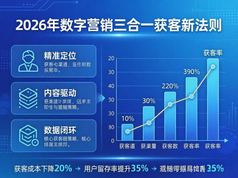 为什么你的内容没人看、广告烧了没转化？2026年三合一获客法则插图