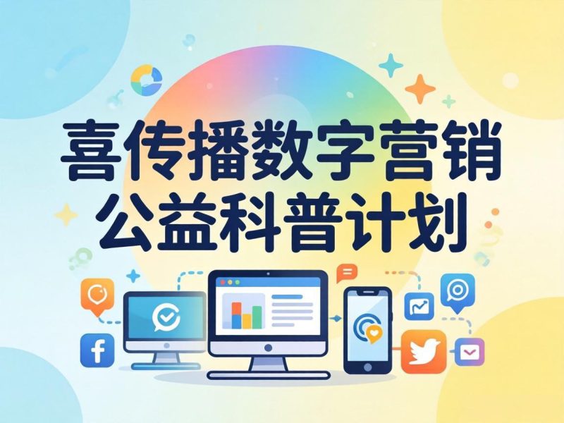 关于启动“喜传播数字营销公益科普计划”的正式通告插图 关于启动“喜传播数字营销公益科普计划”的正式通告插图